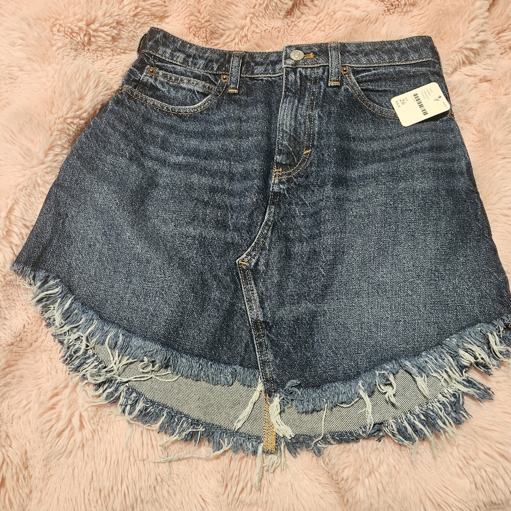 Free People We The Free Bailey Denim Mini Skirt | Size 26 | NWT